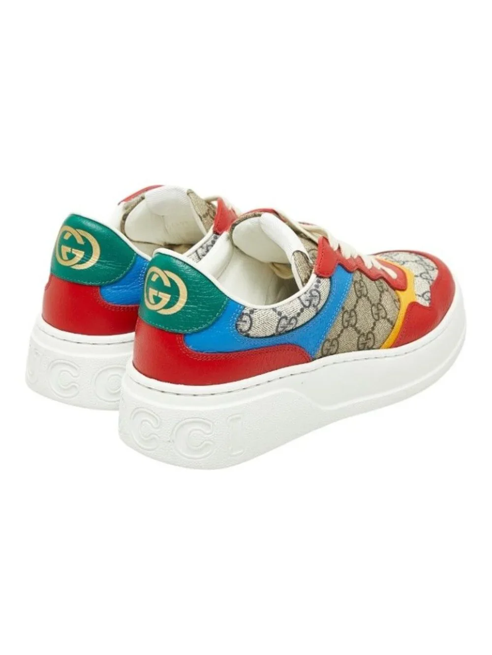 Gucci GG Supreme Low Cut Sneakers 7.5 Multicolor - Picture 2 of 10